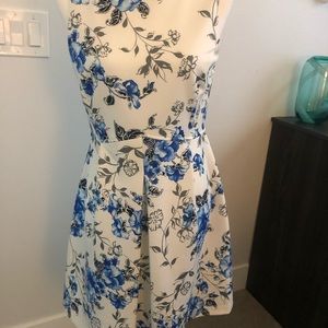 Beautiful Blue grey American Living skater sleeveless dress. Sz. 6